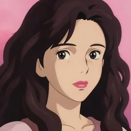 extremely beautiful female portrait, accelerated perspective wavy hair, dof skin, pinky + lovely background, soft light detailed illustration by ilya serafleur / kuvshinov / rossdraws / tian zi, art style by shinkai makoto, studio ghibli, sharp focus, moody lighting from top, vibrant pupils, lipstick on lips, d & d fantasy race
