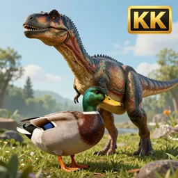 a hybrid between a dinosaur and a duck, photography, award winning, national geographic channel, discovery channel, wildlife, 8 k