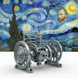 divine chaos engine by karol bak and ernst haeckel and vincent van gogh