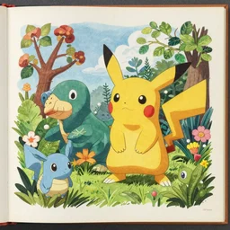 detailed illustration of pokemon in 1 8 8 0 johnson's household book of nature by john karst