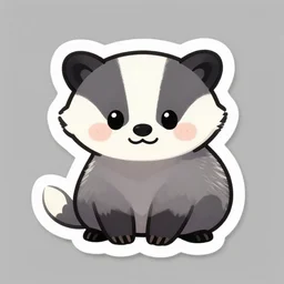 cute badger sticker