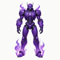 Character design sketch with body made of Purple Lava and fire, mecha humanoid with cyberpunk bomber jacket,  concept art character, organic, deep shadows by Heri Irawan, d&d art, fantasy, painted, 4k, high detail, sharp focus, artstation