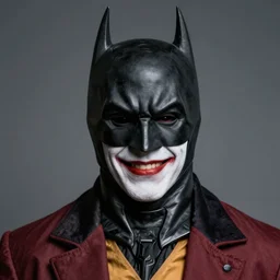Twoface, wearing a batman mask, portrait photograph, hyperrealistic, studio lighting, stunning, 8k,