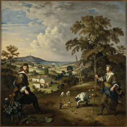 A beautiful landscape painting of the future by Abraham Begeyn and Abraham Bloemaert and Abraham Bosschaert