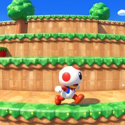 gopro footage of toad running through level in super mario bros 2