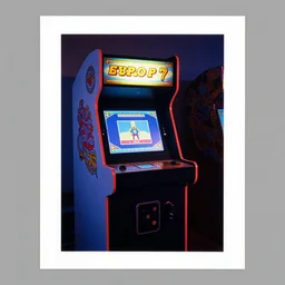 kodachrome print 1 9 8 7, video game arcade