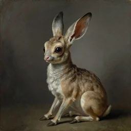 portrait of a leporine alien creature by William-Adolphe Bouguereau