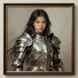 a professionally painted portrait of an attractive young girl, partially clothed in battle armor, olive skin, long dark hair, beautiful bone structure, symmetrical facial features, intricate, elegant, heroic pose, digital painting, concept art, smooth, sharp focus, finely detailed, beautifully framed, from Metal Gear, in the style of Artgerm and Greg Rutkowski and William-Adolphe Bouguerea