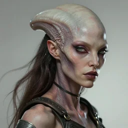 realistic detailed portrait of the half alien women, dynamic lighting, photorealistic fantasy concept art, trending on art station, stunning visuals, creative, cinematic, ultra detailed