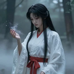 Surreal Shinigami god, fairy dust, volumetric lighting, photo realistic, highly detailed, mist, trending on artstation, ultra realistic, octane render byJames Jean