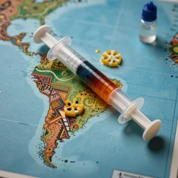color gradient syringe african patterns island map cheesewheel gigachad oil spill moody lighting dof f / 3