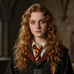 Portrait of Magrat Garlick as a kind, hippie, Herbology professor in Hogwarts School of Witchcraft and Wizardry, detailed, hyperrealistic, colorful, cinematic lighting, digital art by Paul Kidby