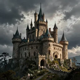 draculas castle painted by tim white