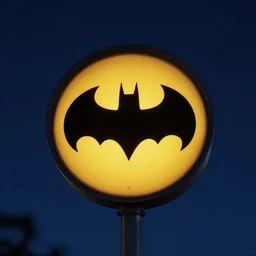batman signal in the night night sky