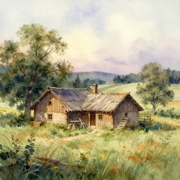 watercolor painting of beautiful rustic landscape, magical, ambient lighting, art by hans gude, art by hans dahl, by jesper ejsing, art by anders zorn, wonderful masterpiece by greg rutkowski, cinematic light, american romanticism by greg manchess, creation by tyler edlin
