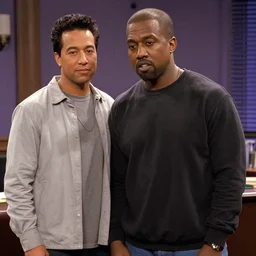 A Still of Kanye West starring as a guest character in Seinfeld (1996)