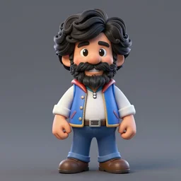 3d render of Bob Ross as a Super Smash bros ultimate character