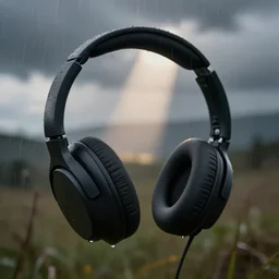 lofi, rainy day, mood, headphones