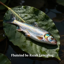 fish and leaf