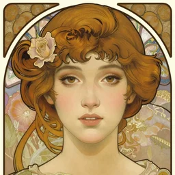 realistic detailed face portrait of Veronica Lake by Alphonse Mucha, Ayami Kojima, Yoshitaka Amano, Charlie Bowater, Karol Bak, Greg Hildebrandt, Jean Delville, and Mark Brooks, Art Nouveau, Pre-Raphaelite, Gothic Revival, exquisite fine details, 4k resolution