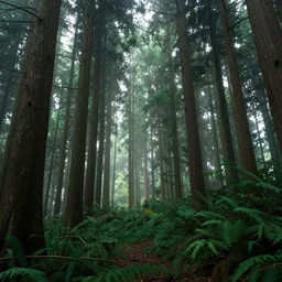 forest in another dimension in the style of Michael Vincent Malo