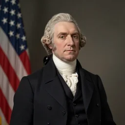 Official Portrait of the United States President, 1792, he is from virginia