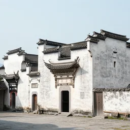 old French village heavily influenced by ancient Chinese architecture, award-winning photography.