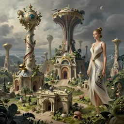 fantasy world by tuco amalfi and iris van herpen, matte painting, highly detailed, artstation