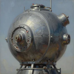 classic oil painting, closeup of a dangerous nuclear powered machine, as a dnd cover illustration, inside of an abandoned lab, ominous, concept art, extremely detailed, smooth, sharp focus, art by brothers hildebrandt