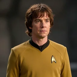 A still of Frodo on Star Trek, sharp focus, high quality, 4k