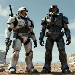 doom marine and master chief hanging out