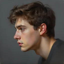 side portrait of ariel, levitating man, highly detailed, portrait, oil, matte, digital painting, trending on artstation, dramatic illumination, ultra realistic, sharp focus, 4 k, art by ruan jia and artgerm and wlop and rutkowski