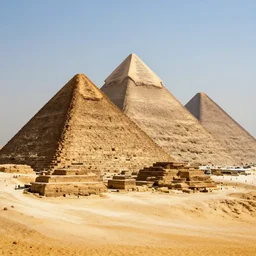 the ancient pyramids being built historically accurate hyperrealism photo - realistic lifelike real maximalist 8 k