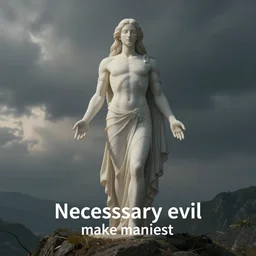 the necessary evil made manifest for the existence of good, a supernatural being