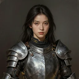 a professional painting of an attractive young female clothed in military armor, olive skin, long dark hair, beautiful bone structure, symmetrical facial features, intricate, elegant, digital painting, concept art, smooth, sharp focus, illustration, from StarCraft by Ruan Jia and Mandy Jurgens and Artgerm and William-Adolphe Bouguerea