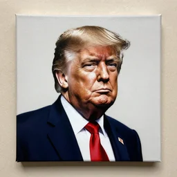 banksy trump graffiti art on canvas