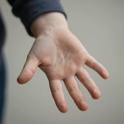 Jeremy Beadle's small hand