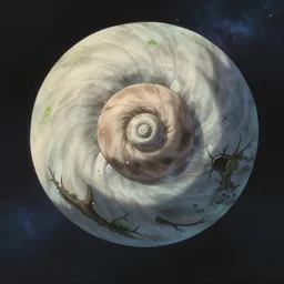 Spirited away but in space, anime, amazing, beautiful