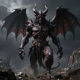 digital art, demonic being