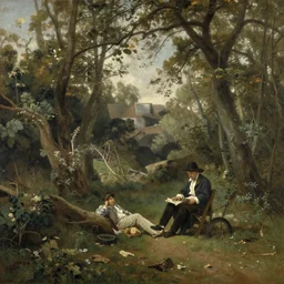 a clearing in a forest painted by John Constable
