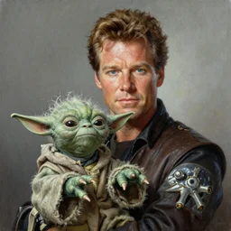 ultra realistic portrait painting of tommy lee jones as yoda, art by frank frazetta, 4 k, ultra realistic, highly detailed, epic lighting