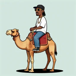 snoop dogg riding a camel