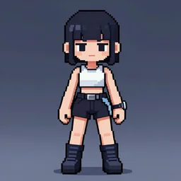 pixelart anime cyberpunk