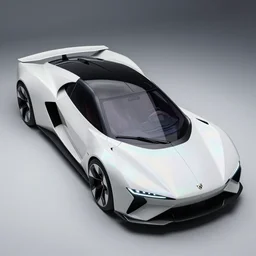 motorshow photo of a futuristic box - shaped vehicle with aerodynamic fins and a generative design structure, box - shaped dark glass and plastic, venturi tunnels, peugeot prestige, highly detailed, dragonfly shape, shiny white ceramic tiles, octane render, iridescent skin