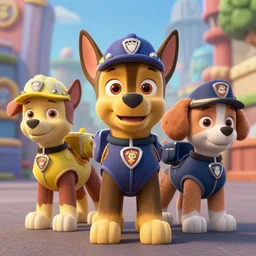 paw patrol as real life characters, furry, photorealistic, cinematic, 3 5 mm