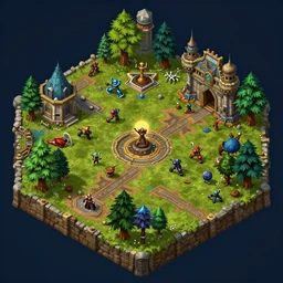 warcraft 2 map isometric
