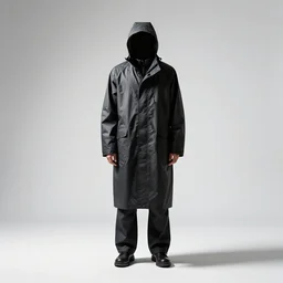 towering fisherman in raincoat, studio photography, full body, standing, isolated on a pure white background, centered, whole figure in frame, sharp focus, studio lighting