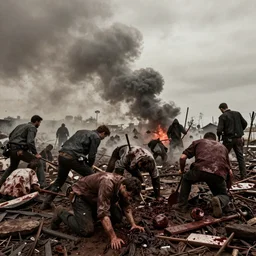 a bloody battlefield