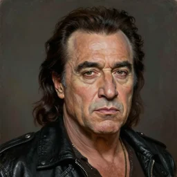 portrait of danny devito as an evil warlord character in mad max 2 : the road warrior, film still, detailed realism face in painting, detailed beautiful portrait, oil painting masterpiece, 8 k resolution, smooth, sharp focus, trending on artstation, by rembrandt