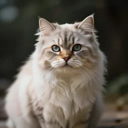 an insanely fluffy soft cat